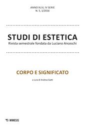 Studi di estetica (2016). Vol. 1: Corpo e significato.