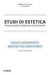 Studi di estetica (2016). Vol. 2: Value judments: aesthetics and ethics.