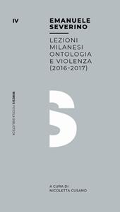 Ontologia e violenza. Lezioni milanesi (2016-2017)