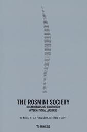 The The Rosmini society. Rosminianesimo filosofico international journal (2021). Vol. 1-2