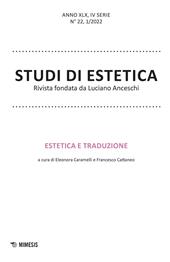 Studi di estetica (2022). Vol. 1: Estetica e traduzione.
