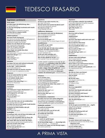A prima vista. Tedesco. Frasario  - Libro Logos 2017, A prima vista | Libraccio.it