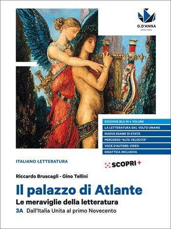 Il palazzo di Atlante. Le meraviglie della letteratura. Ediz. blu. Per il triennio delle Scuole superiori. Vol. 3A: Dall'Italia unita al primo Novecento - Riccardo Bruscagli, Gino Tellini - Libro D'Anna 2019 | Libraccio.it