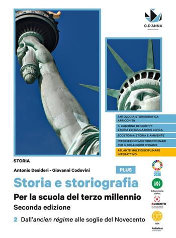 Storia e storiografia plus. Per la scuola del terzo millennio. Vol. 2: Dall'ancien régime alle soglie del Novecento - Antonio Desideri, Giovanni Codovini - Libro D'Anna 2022 | Libraccio.it