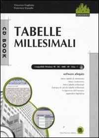 Tabelle millesimali. Con CD-ROM - Vincenzo Gugliotta, Francesco Vassallo - Libro Flaccovio Dario 2010, CD book | Libraccio.it
