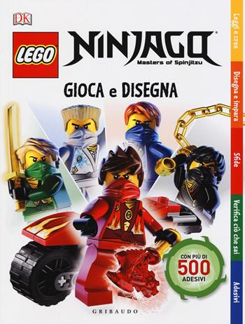 DK Gioca e disegna. Lego Ninjago. Masters of Spinjitsu. Con adesivi. Ediz. a colori  - Libro Gribaudo 2017, Varia 6+ | Libraccio.it