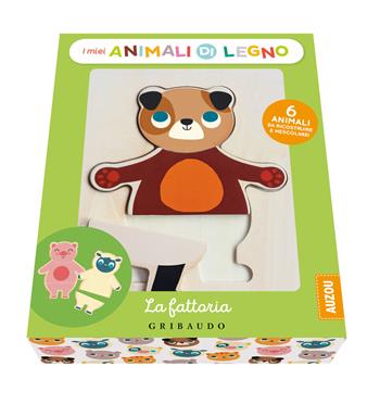 La fattoria. I miei animali di legno. Ediz. a colori. Con 6 animali da ricostruire e mescolare - Francesca Pesci, Rita Ammassari - Libro Gribaudo 2021, Osservo e imparo | Libraccio.it