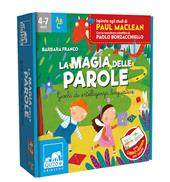 La magia delle parole. Giochi di intelligenza linguistica. Ediz. a colori. Con dado. Con 4 pedine. Con 6 tessere puzzle. Con 64 Carte