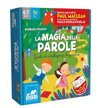 La magia delle parole. Giochi di intelligenza linguistica. Ediz. a colori. Con dado. Con 4 pedine. Con 6 tessere puzzle. Con 64 Carte - Barbara Franco, Paolo Borzacchiello - Libro Gribaudo 2021, Quid+ | Libraccio.it