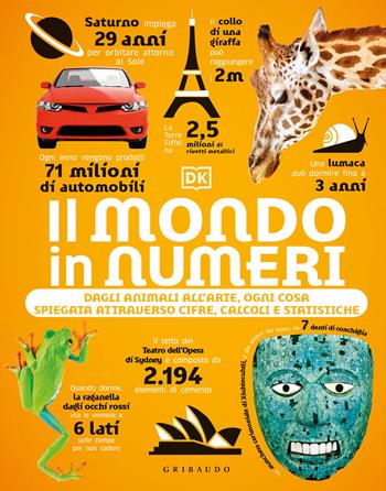 Il mondo in numeri. Dagli animali all'arte, ogni cosa spiegata attraverso cifre, calcoli e statistiche. Ediz. illustrata  - Libro Gribaudo 2022, Enciclopedia per ragazzi | Libraccio.it