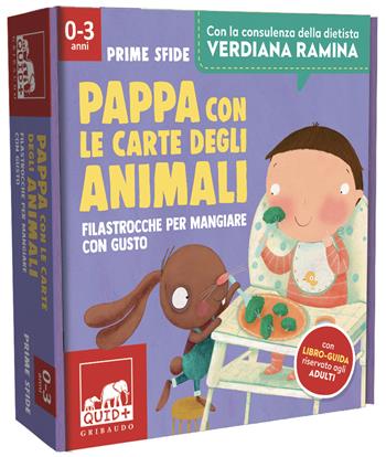 Pappa con le carte degli animali. Filastrocche per mangiare con gusto. Ediz. a colori. Con 35 carte. Con libro-guida riservato agli adulti - Barbara Franco, Verdiana Ramina - Libro Gribaudo 2022, Quid+. Prime sfide | Libraccio.it