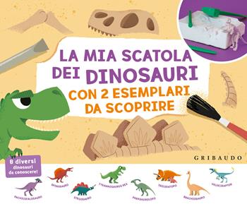 La mia scatola dei dinosauri con 2 esemplari da scoprire. Ediz. illustrata. Con 2 dinosauri. Con gadget  - Libro Gribaudo 2024, Imparare per gioco | Libraccio.it