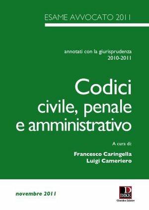 Codici civile, penale e amministrativo - Francesco Caringella, Luigi Cameriero - Libro Dike Giuridica 2011 | Libraccio.it