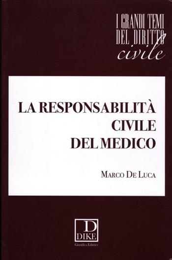 La responsabilità civile del medico - Marco De Luca - Libro Dike Giuridica 2012, I grandi temi del diritto | Libraccio.it