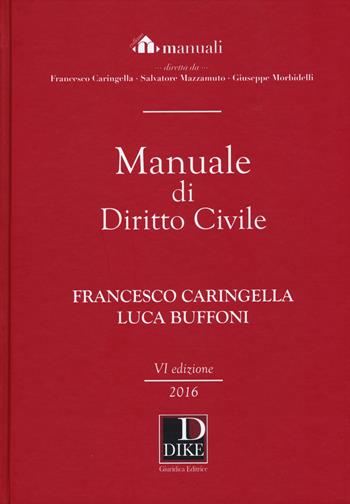 Manuale di diritto civile - Francesco Caringella, Luca Buffoni - Libro Dike Giuridica 2015, Manuali | Libraccio.it