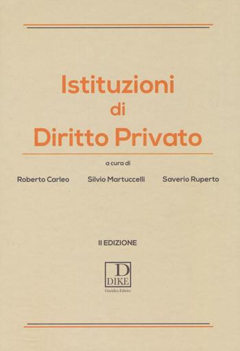 Istituzioni di diritto privato  - Libro Dike Giuridica 2017 | Libraccio.it