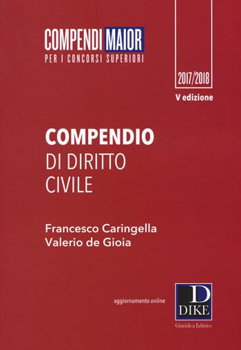 Compendio di diritto civile. Con Contenuto digitale per download e accesso online - Francesco Caringella, Valerio De Gioia - Libro Dike Giuridica 2017, Compendi Maior. Per i concorsi superiori | Libraccio.it