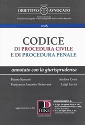 Codice di procedura civile e di procedura penale. Annotato con la giurisprudenza. Con espansione online