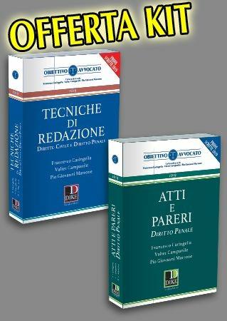 Kit: Atti e pareri di diritto penale-Tecniche di redazione. Diritto civile e diritto penale - Francesco Caringella, Valter Campanile, Pio Giovanni Marrone - Libro Dike Giuridica 2019, Obiettivo avvocato | Libraccio.it