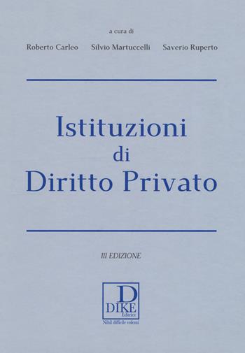 Istituzioni di diritto privato  - Libro Dike Giuridica 2019 | Libraccio.it