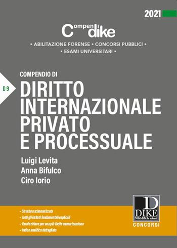 Compendio di diritto internazionale privato e processuale - Luigi Levita, Ciro Iorio, Anna Bifulco - Libro Dike Giuridica 2021, Compendi | Libraccio.it