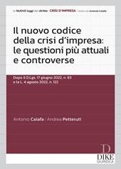 Il nuovo codice della crisi d'impresa: le questioni più attuali e controverse