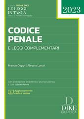 Codice penale e leggi complementari 2023. Con aggiornamento codice online