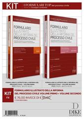 Kit Formulario illustrato della riforma del processo civile. Con aggiornamento online. Vol. 1-2