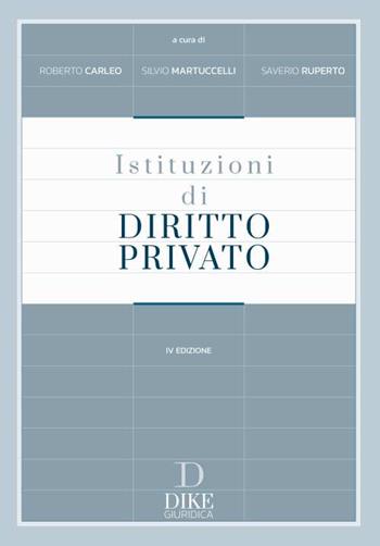 Istituzioni di diritto privato  - Libro Dike Giuridica 2023, Manuali | Libraccio.it