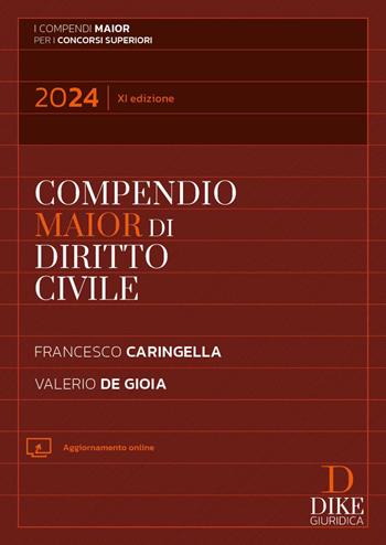 Compendio di diritto civile. Ediz. maior. Con aggiornamento online - Francesco Caringella, Valerio De Gioia - Libro Dike Giuridica 2024, Compendi Maior. Per i concorsi superiori | Libraccio.it