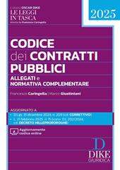 Codice dei contratti pubblici Pocket 2025. Con aggiornamento codice online