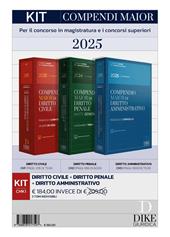 Kit Compendi Maior 2025. Diritto civile + Diritto penale (parte generale) + Diritto amministrativo. Con aggiornamento online