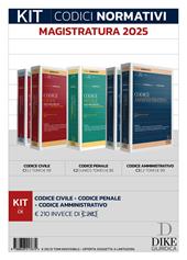 Kit codici normativi magistratura 2025. Con aggiornamento online