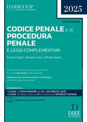 Codice penale e di procedura penale e leggi complementari 2025. Con Aggiornamento codice online