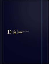Agenda legale penale Dike 2026. 15 mesi. Blu