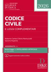 Codice civile e leggi complementari pocket 2026. Con aggiornamento codice online