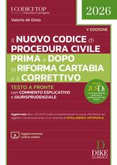 Il nuovo codice di procedura civile prima e dopo la Riforma Cartabia e il Correttivo 2026. Con aggiornamento codice online