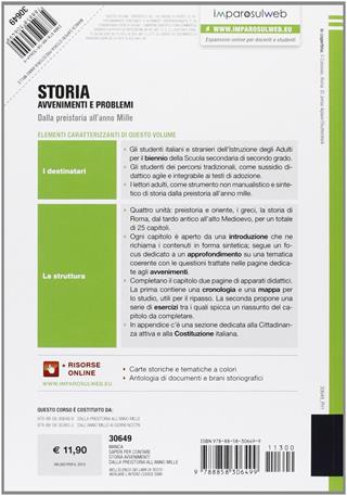 Storia: avvenimenti e problemi. Con espansione online. Vol. 1: Dalla Preistoria all'anno Mille - Sergio Manca, Giulio Manzella, Simona Variara - Libro Loescher 2013 | Libraccio.it