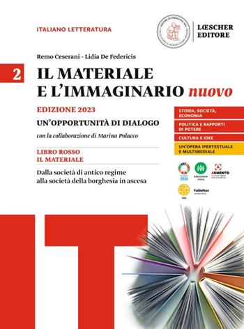 Il materiale e l'immaginario nuovo. Un'opportunità di dialogo. Per le Scuole superiori. Vol. 2: Dalla società di antico regime alla società della borghesia in ascesa - Remo Ceserani, Lidia De Federicis - Libro Loescher 2022 | Libraccio.it