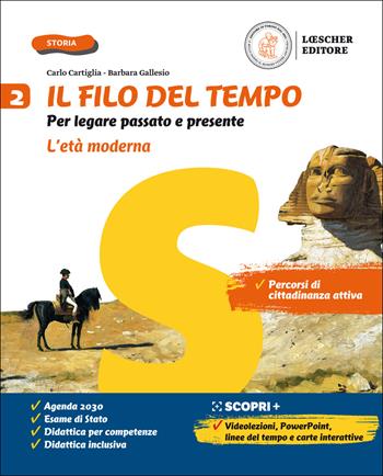 Il filo del tempo. Per legare passato e presente. Per la Scuola media. Vol. 2: L' età moderna - Carlo Cartiglia, Barbara Gallesio - Libro Loescher 2020 | Libraccio.it
