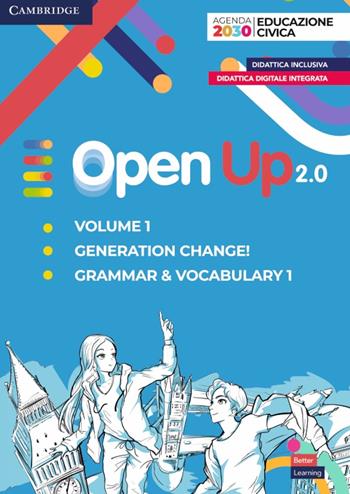 Open up 2.0. Level 1. Student's pack (grammar & vocabulary 1 with Generation change). Con e-book. Con espansione online - Clare Kennedy, Doris Urban, Simon Cupit - Libro Loescher 2022 | Libraccio.it