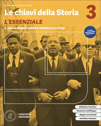 Le chiavi della storia. Edizione di Attraverso la Storia conforme alle Nuove Indicazioni Nazionali. L'essenziale. Per ls Scuola media. Vol. 3 - Carlo Cartiglia, Barbara Gallesio - Libro Loescher 2026 | Libraccio.it
