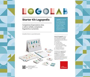 Logolab. Starter kit logopedia. Competenze di percezione visiva e uditivo-verbale, competenze linguistiche e numeriche. Con 50 tavole illustrate. Con 370 Carte - Graziella Tarter, Laura Bertezzolo - Libro Erickson 2023, Strumenti | Libraccio.it