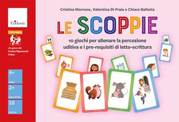 Le scoppie. 10 giochi per allenare la percezione uditiva e i pre-requisiti di letto-scrittura - Cristina Marrone, Valentina Di Fraia, Chiara Ballotta - Libro Erickson 2024 | Libraccio.it