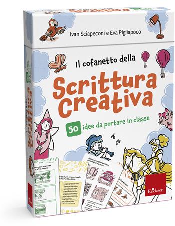Il cofanetto della scrittura creativa. 50 idee da portare in classe. Con 50 Carte - Ivan Sciapeconi, Eva Pigliapoco - Libro Erickson 2025, Strumenti | Libraccio.it
