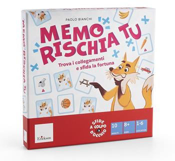 Memo rischia Tu. Trova i collegamenti e sfida la fortuna - Paolo Bianchi - Libro Erickson 2025, Giochi educativi | Libraccio.it