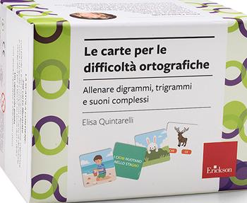 Le carte per le difficoltà ortografiche. Allenare digrammi, trigrammi e suoni complessi. Con istruzioni - Elisa Quintarelli - Libro Erickson 2026, Strumenti | Libraccio.it