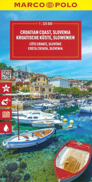 Croazia costiera, Slovenia 1:325.000  - Libro Marco Polo 2025, Carte stradali Marco Polo | Libraccio.it