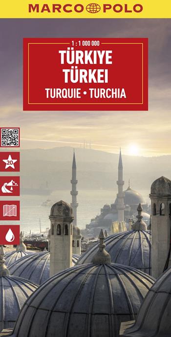 Turchia 1:1.000.000  - Libro Marco Polo 2023, Carte stradali Marco Polo | Libraccio.it