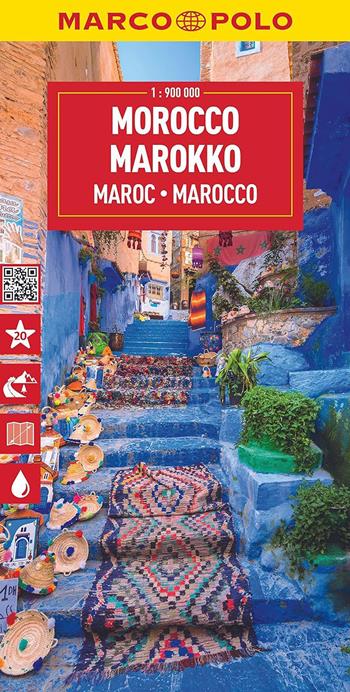 Marocco 1: 900.000  - Libro Marco Polo 2023, Carte stradali Marco Polo | Libraccio.it